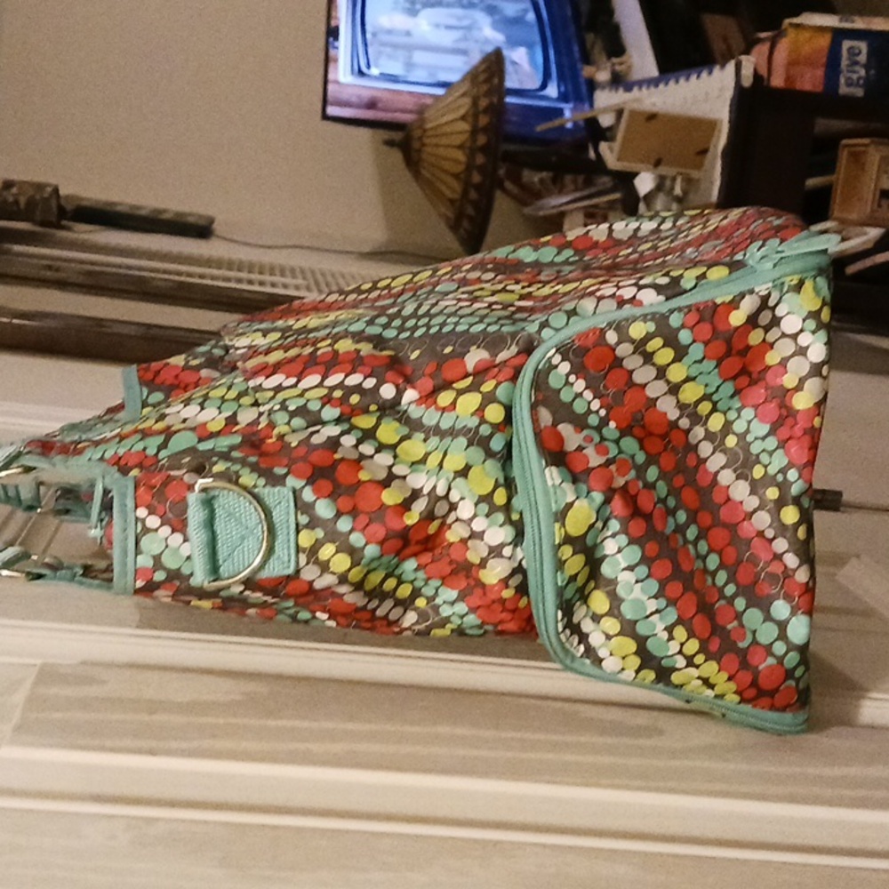 ****Thirty-One 31 Large Multicolor Dot Pattern TO… - image 6